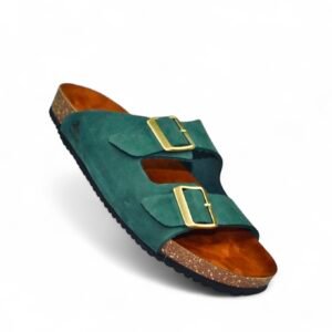 Leather SnapDue Sandal - Green